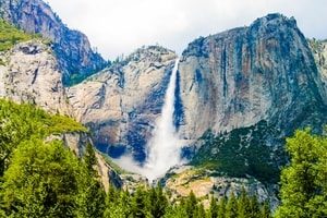 Yosemite waterfall. Fresno Title Loans